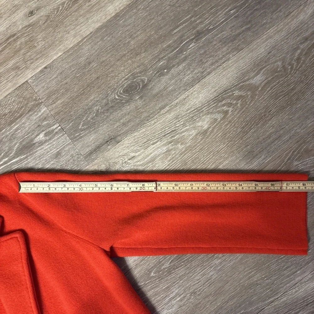 J. Crew Sophie Open Front Sweater Blazer J0244 Red Sz‎ XS Holiday Core Wardrobe